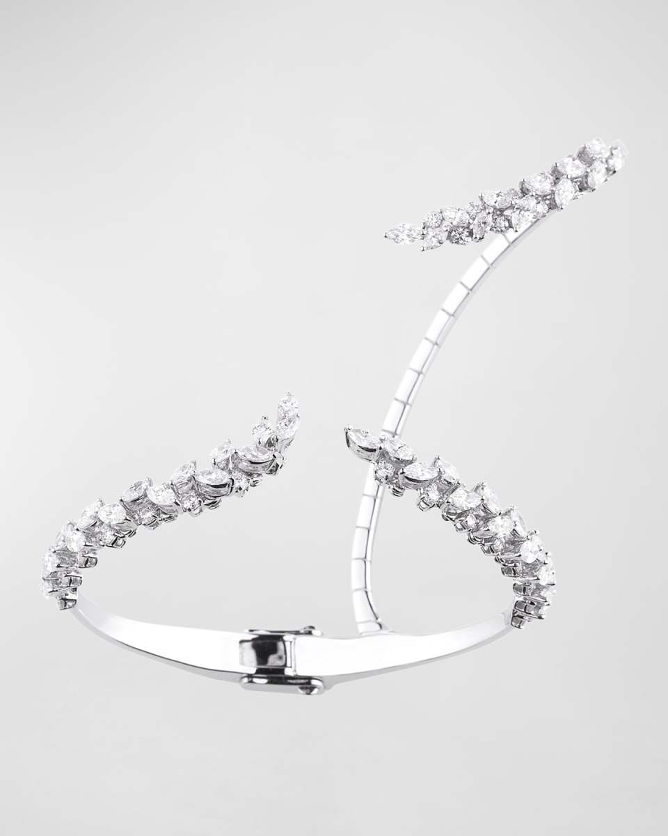 18k White Gold Diamond Hand Piece